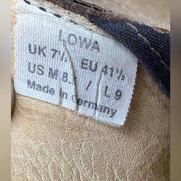 LOWA SPS Mid Women Size 9 Brown Leather Hiking Trail Boots Shoe Made In Germany - Picture 8 of 9